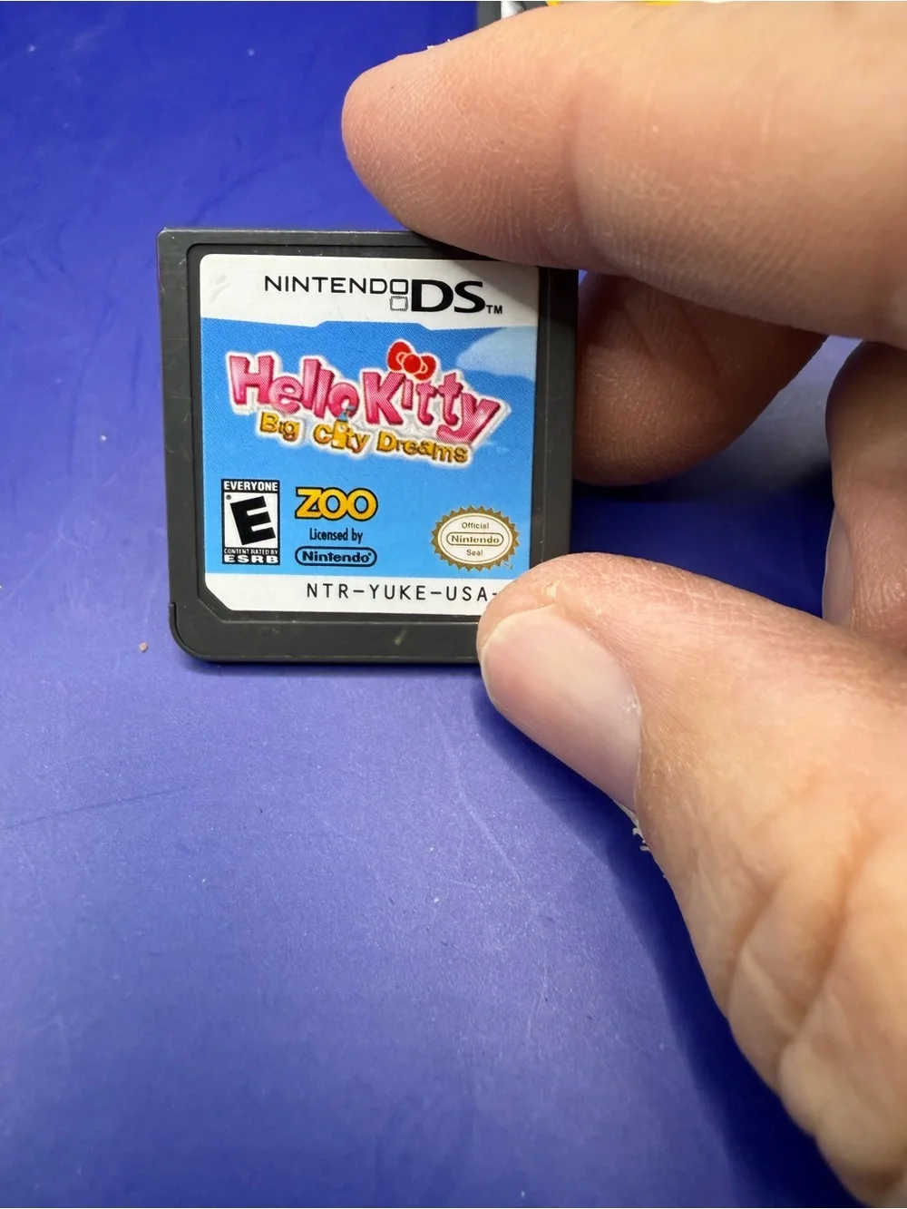 Nintendo DS Game Cartridge Set - Black Shells with Blue and Yellow Labels